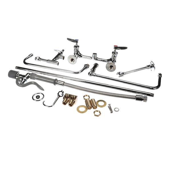 PreRinse Overhead Swivel Arm 8 Wall Mount Base